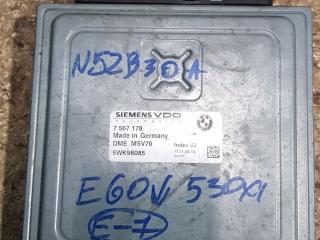 блок управления двигателем BMW 5 серия E60/E61 2007, 3.0 л., N52 B30 A, бензин, АКПП, седан, 12147567178