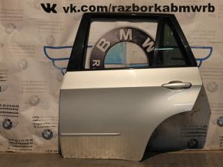 дверь задняя левая BMW X5 E70 [рестайлинг] 2012, 3.0 л., дизель, АКПП, серебристый, внедорожник 5 дв., правый руль, 41527261481