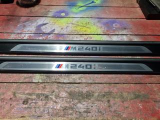 комплект накладок на пороги (внутренние) BMW 2 серия F22/F23 [рестайлинг] F23 2019, 3.0 л., B58 B30 A, бензин, АКПП, кабриолет, задний привод, правый руль, 8055499