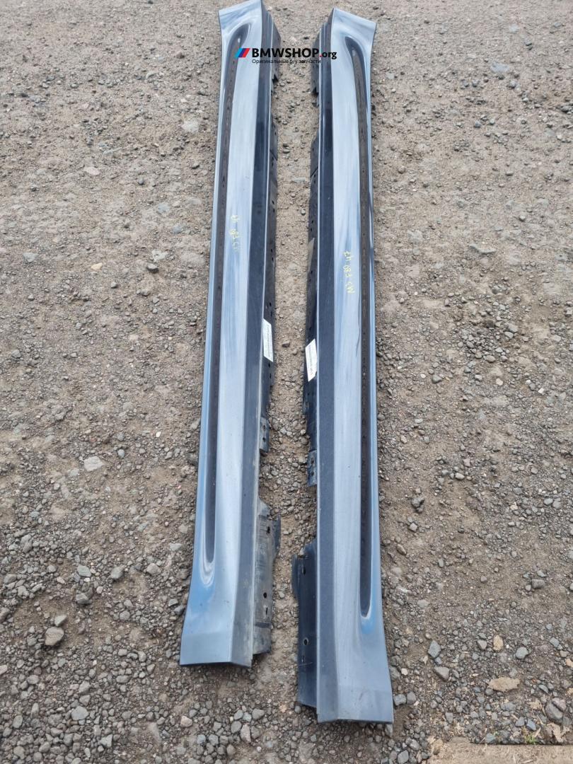 пороги (комплект) BMW M3 F80 2016, 3.0 л., S55 B30 A, бензин, робот, mineral-grau metallic (b39), седан, задний привод, правый руль, 8055987, 8055988 - фото №1