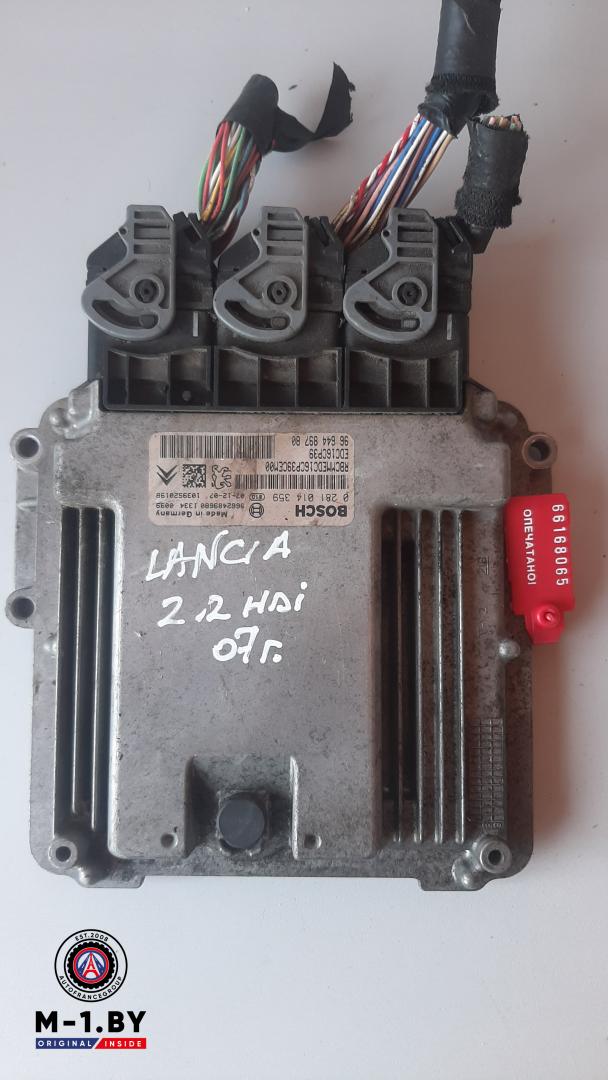 блок управления двигателем Lancia Phedra 1 поколение 2007, 2.2 л., дизель, 0281014359, 9664489780 - фото №1