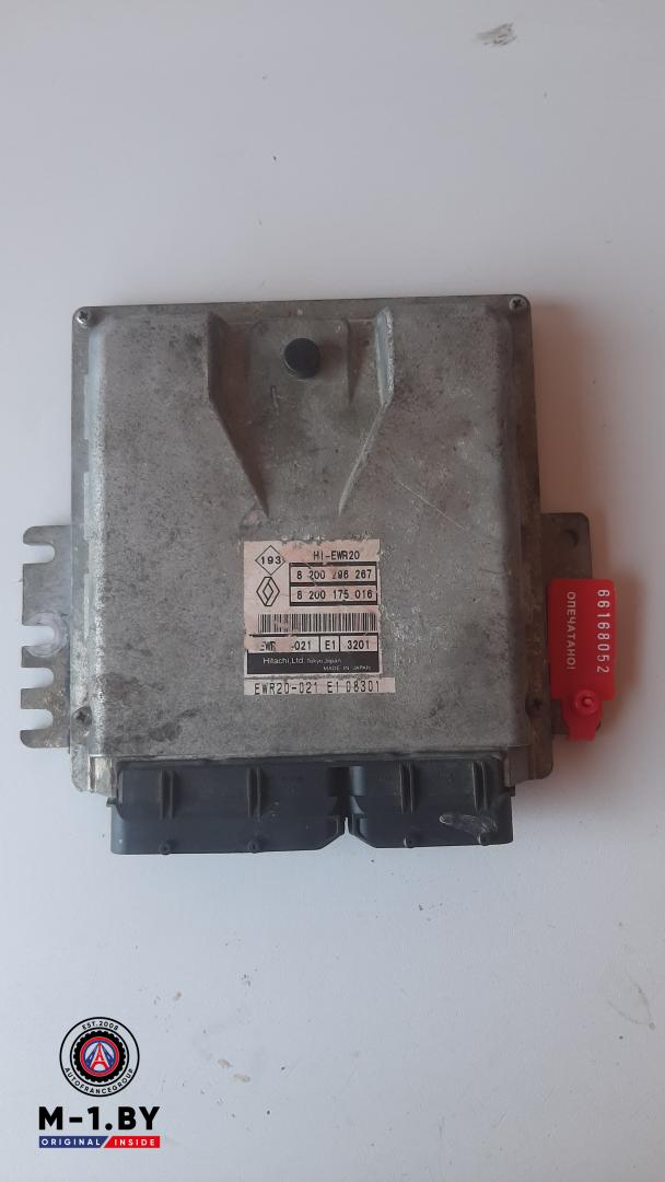 блок управления двигателем Renault Espace 4 поколение 2004, 3.5 л., бензин, 8200296267, 8200175016 - фото №1