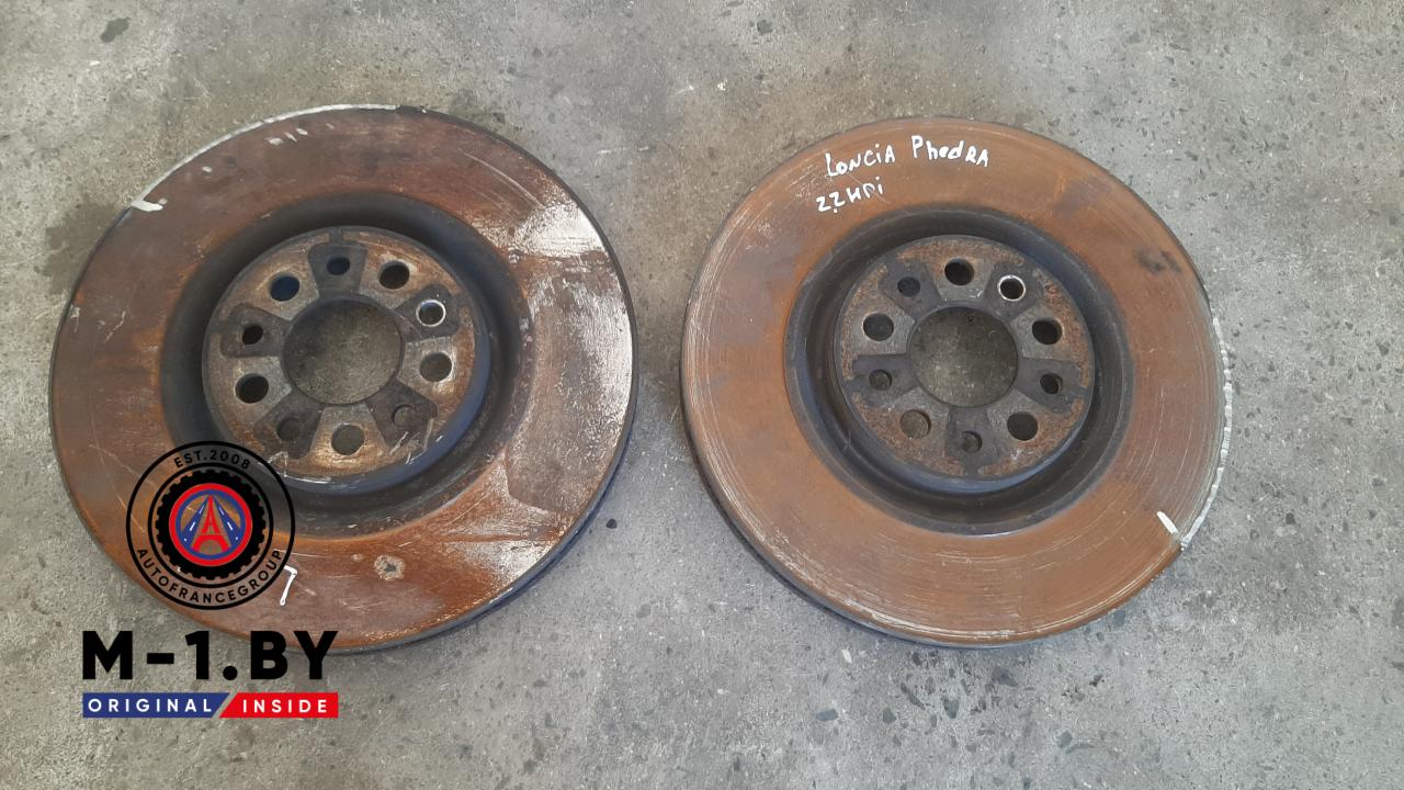 диски тормозные (комплект) Lancia Phedra 1 поколение 2007, 2.2 л., дизель - фото №1
