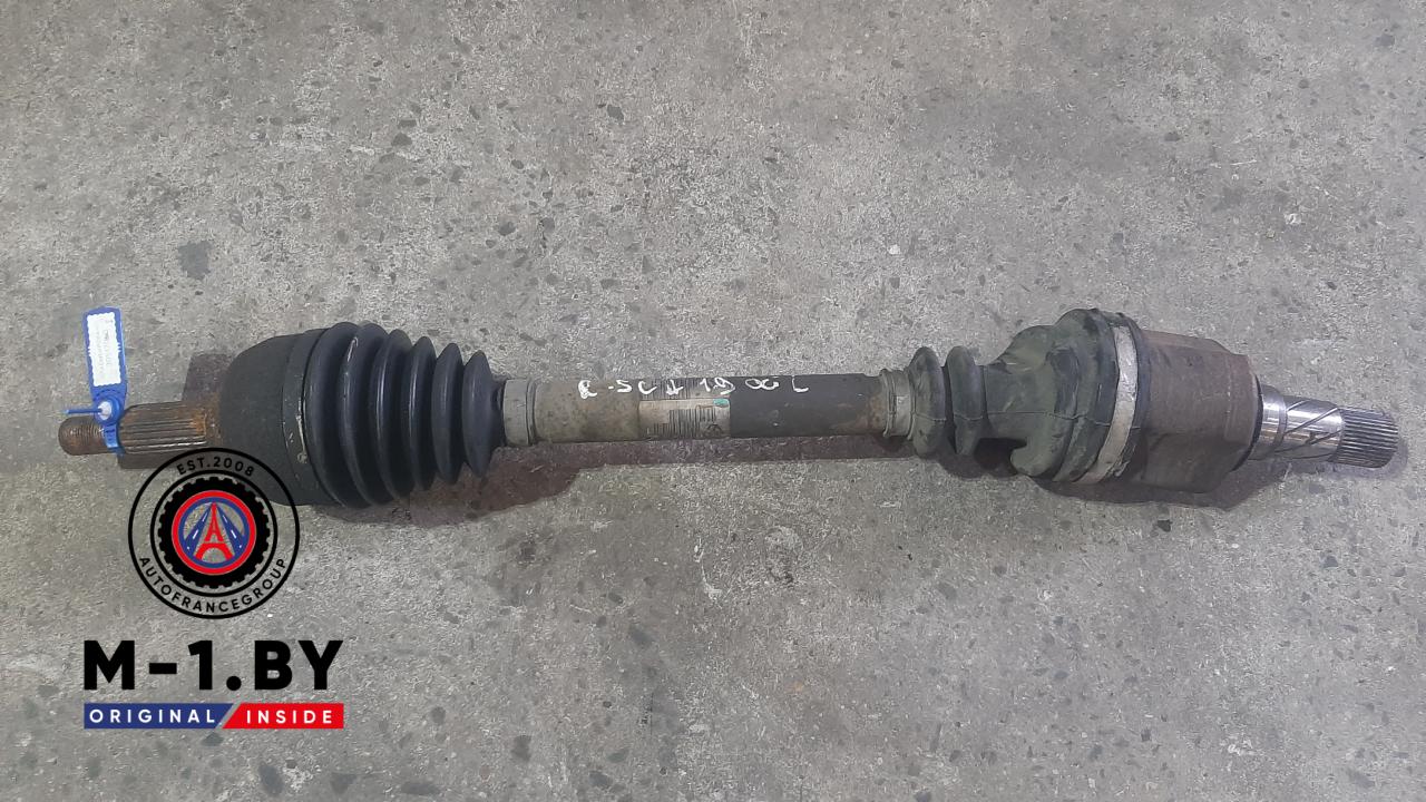 полуось передняя левая (приводной вал, ШРУС) Renault Scenic 2 поколение 2004, 1.9 л., дизель, 8200198016 - фото №1