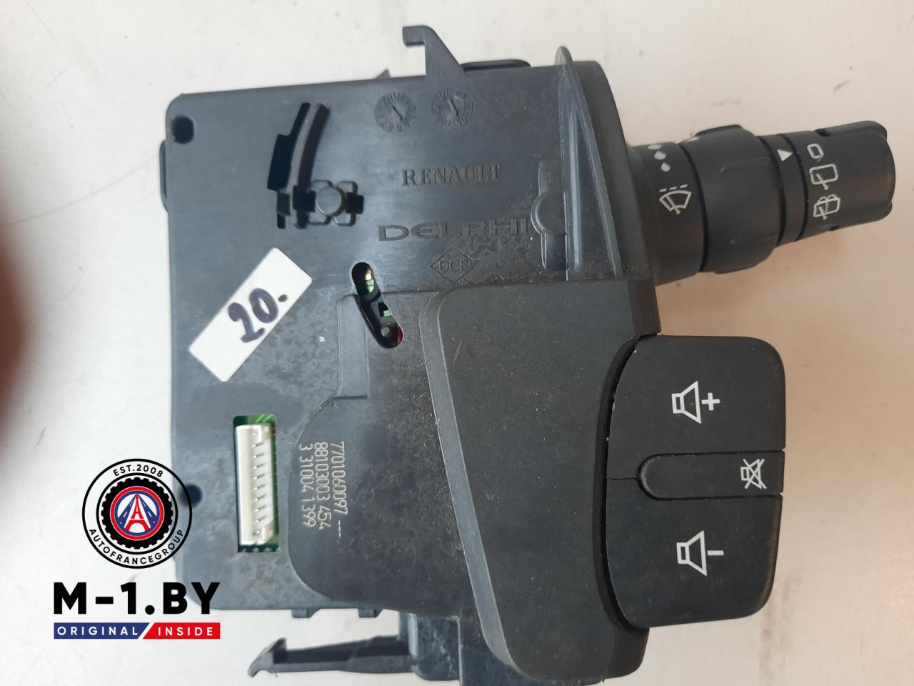 переключатель подрулевой (стрекоза) Renault Clio 3 поколение (2005 - 2009), 7701060097, DELPHI, 88103003454 - фото №1