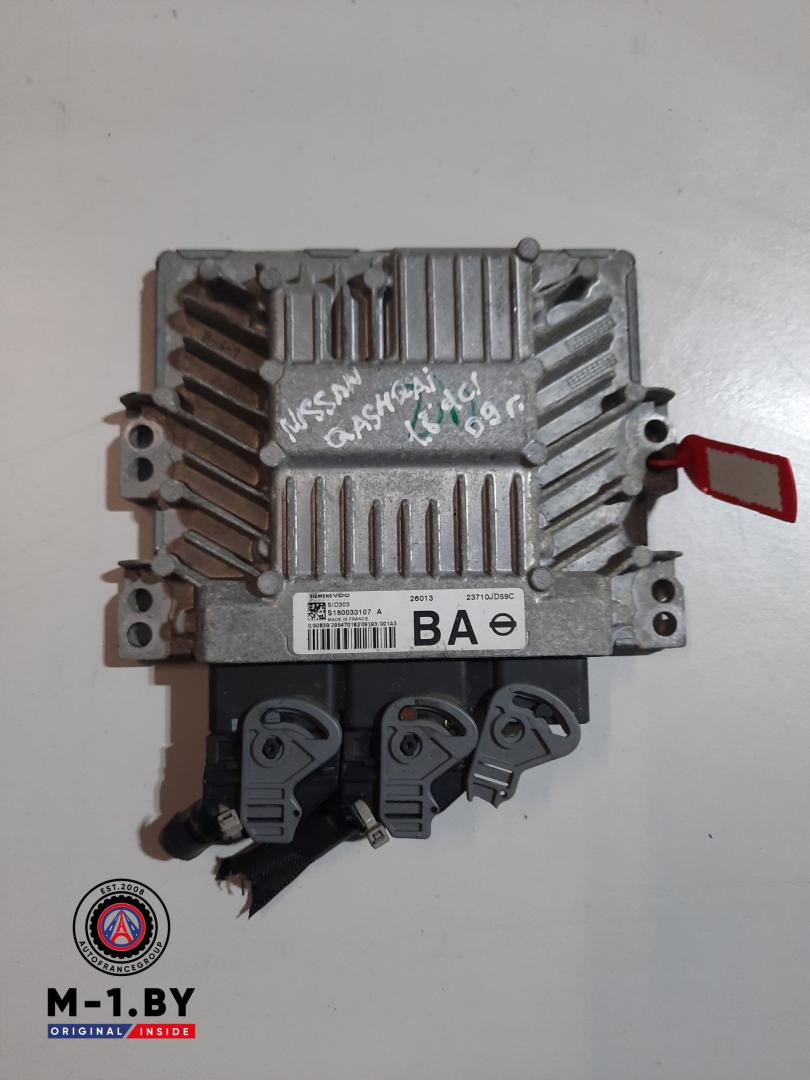 блок управления двигателем Nissan Qashqai 1 поколение (2006 - 2010), 1.8 л., дизель, 23710JD59C - фото №1