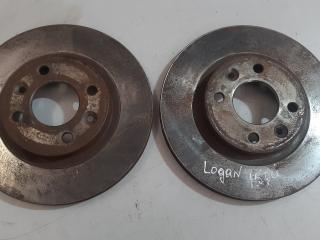 диски тормозные (комплект) Renault Logan 1 поколение 2007, 1.5 л., дизель