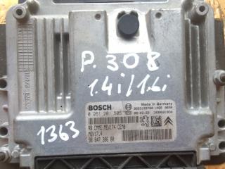блок управления двигателем Peugeot 308 T7 2009, 1.4 л., бензин, МКПП, хетчбэк 5 дв., 0261201505