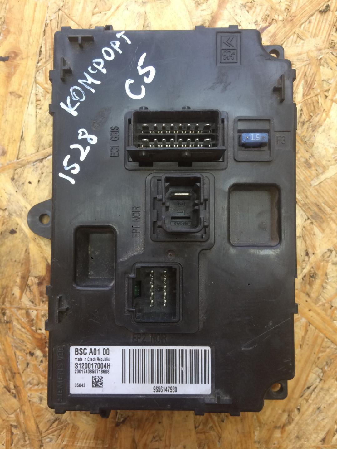 блок комфорта Citroen C5 1 поколение 2004, 2.0 л., дизель, хетчбэк 5 дв., 9656147980 - фото №1