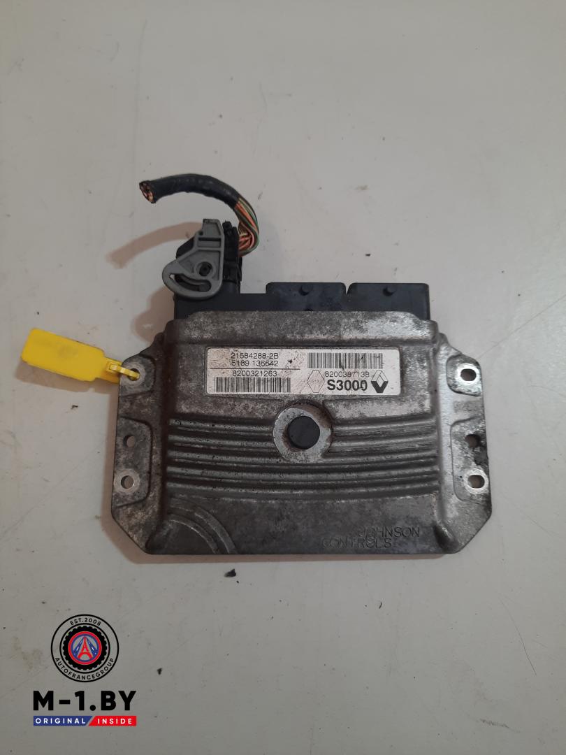 блок управления двигателем Renault Megane 2 поколение (2002 - 2006), 1.6 л., бензин, 8200387138 - фото №1