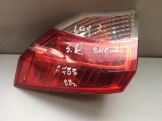 фонарь крышки багажника правый Renault Laguna 3 поколение 2009, 2.0 л., дизель, хетчбэк 5 дв.