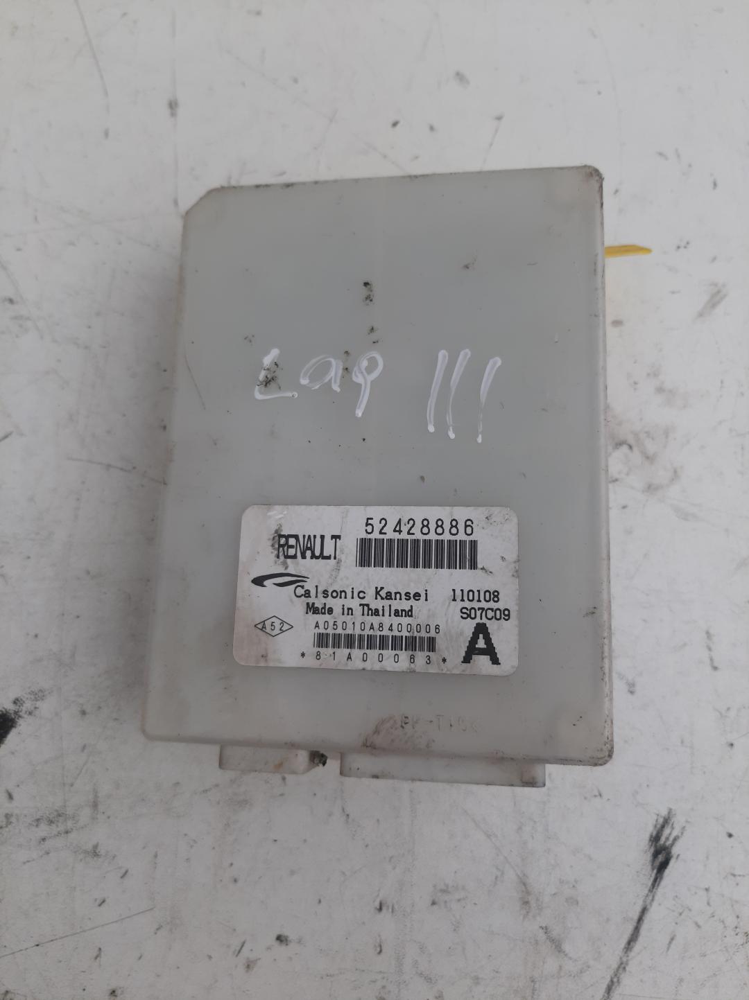 блок управления печки / климат-контроля Renault Laguna 3 поколение 2007, 1.5 л., дизель, 52428886 - фото №1
