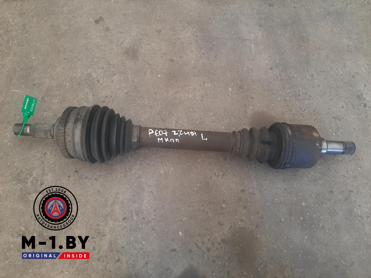 полуось передняя левая (приводной вал, ШРУС) Peugeot 607 1 поколение (2000 - 2004), 2.2 л., дизель - фото №1