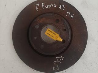 диск тормозной передний Fiat Punto 2 поколение 2003, 1.3 л., дизель