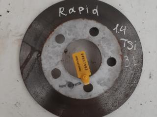 диск тормозной задний Skoda Rapid 1 поколение 2012, 1.4 л., бензин