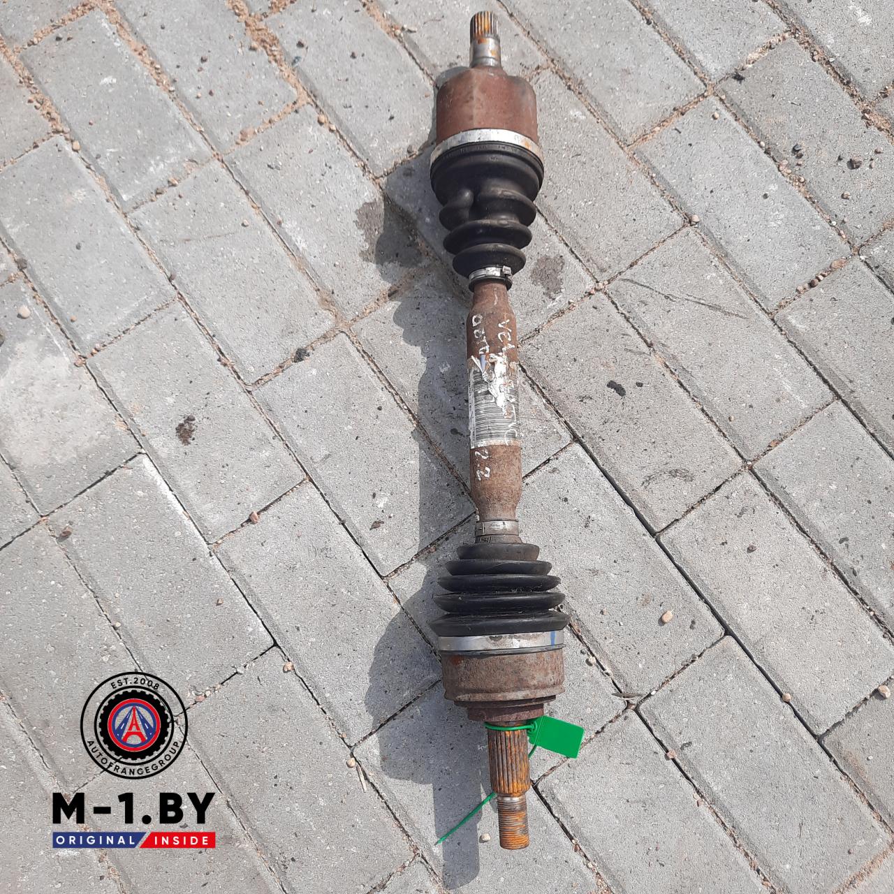 полуось передняя левая (приводной вал, ШРУС) Renault Vel Satis 1 поколение (2002 - 2005), 2.2 л., дизель, АКПП - фото №1