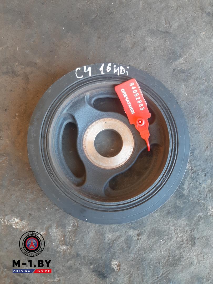 шкив коленвала Citroen C4 Picasso 2 поколение 2014, 1.6 л., дизель, 9654961080 - фото №1