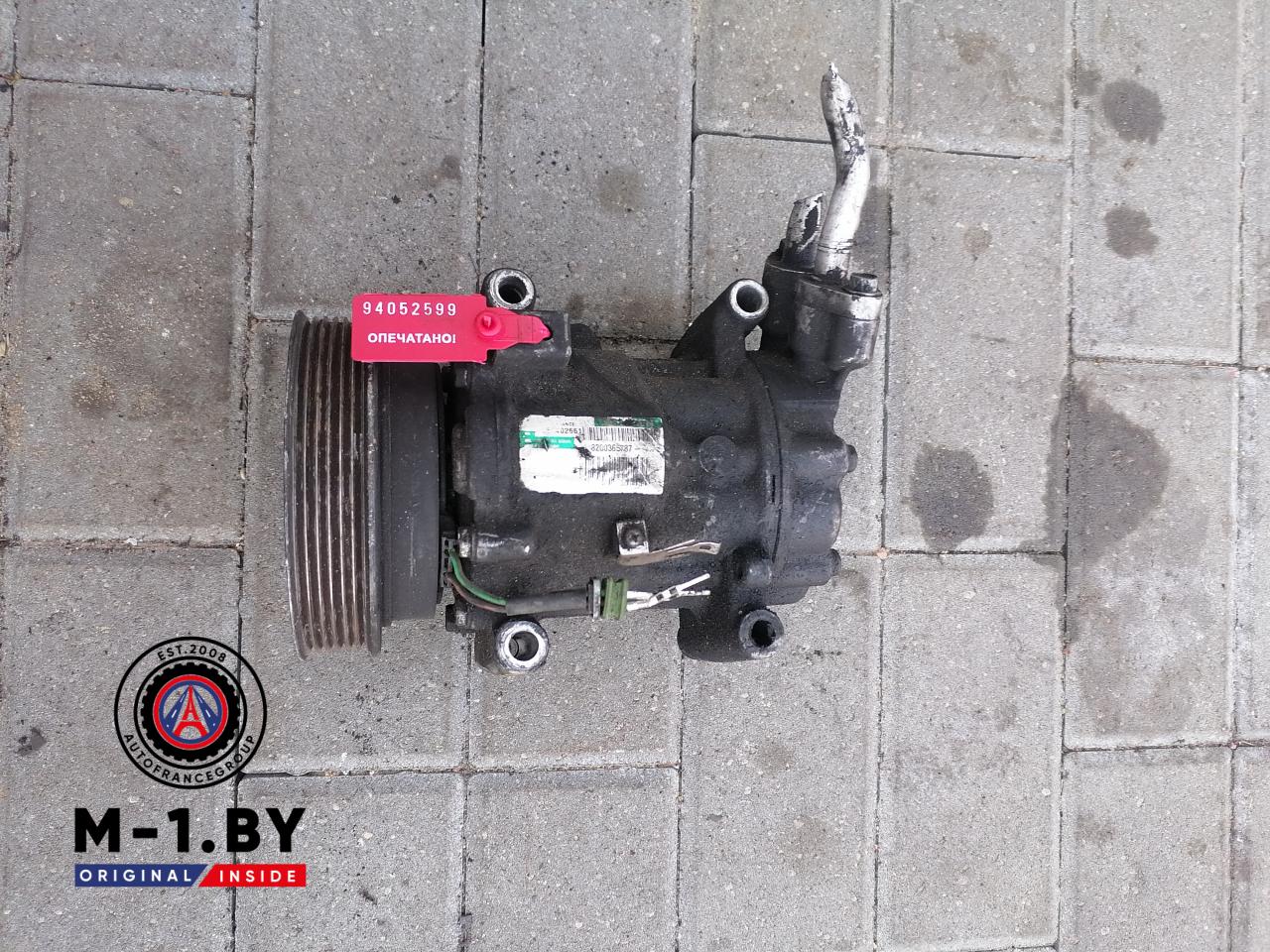 компрессор кондиционера Renault Scenic 2 поколение (2003 - 2006), 1.6 л., бензин, 8200365787 - фото №1