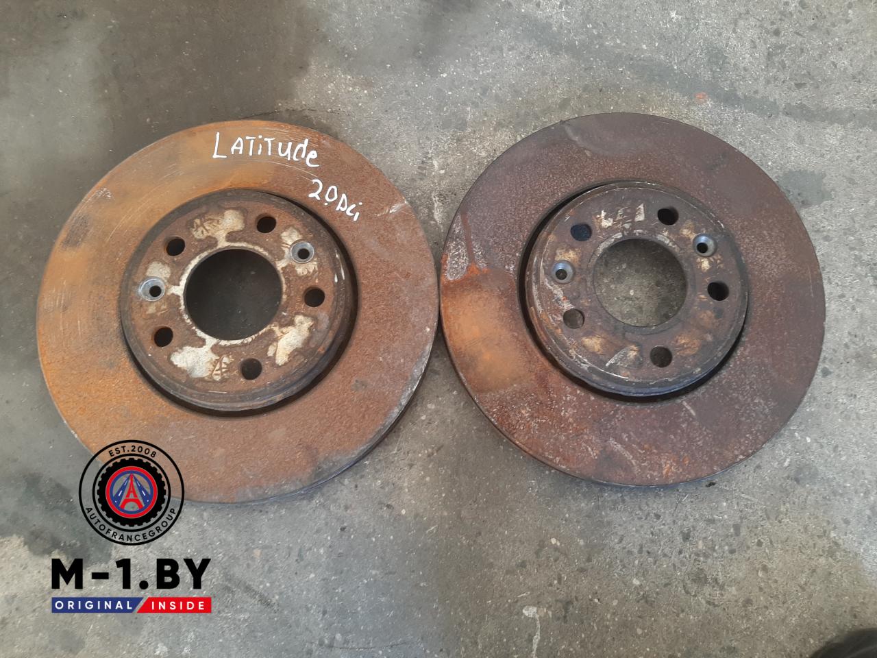 диски тормозные (комплект) Renault Latitude 1 поколение (2010 - 2014), 2.0 л., дизель, АКПП - фото №1