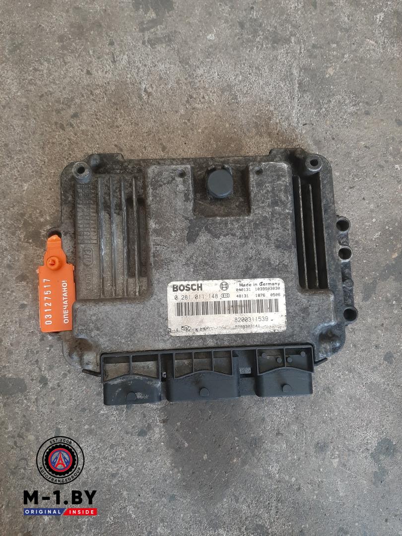 блок управления двигателем Renault Laguna 2 поколение (2001 - 2005), 1.9 л., дизель, 8200311539, 0281011148 - фото №1