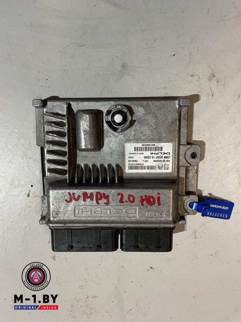 блок управления двигателем Citroen Jumpy 3 поколение (2016 - 2025), 2.0 л., дизель, 9818035080 - фото №1