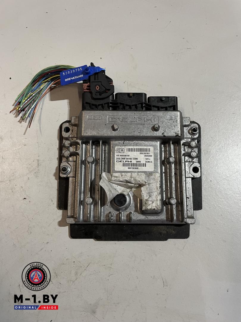 блок управления двигателем Citroen C5 2 поколение (2008 - 2017), 2.0 л., дизель, 9667083880, 9666098180, 28252909 - фото №1