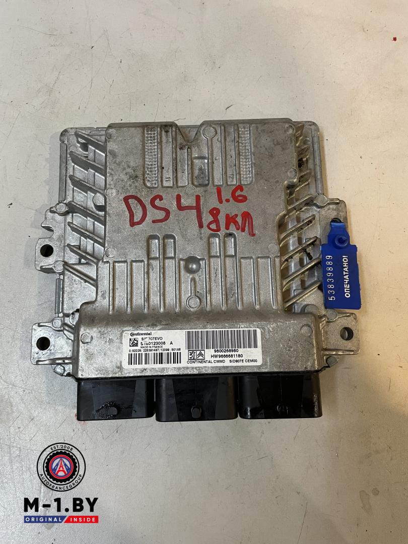 блок управления двигателем Citroen DS4 1 поколение (2010 - 2016), 1.6 л., дизель, 9800268980 - фото №1