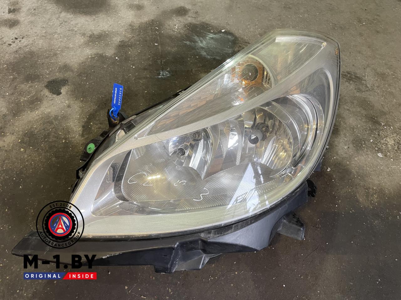 фара левая Renault Clio 3 поколение (2005 - 2009), 8200244889 - фото №1