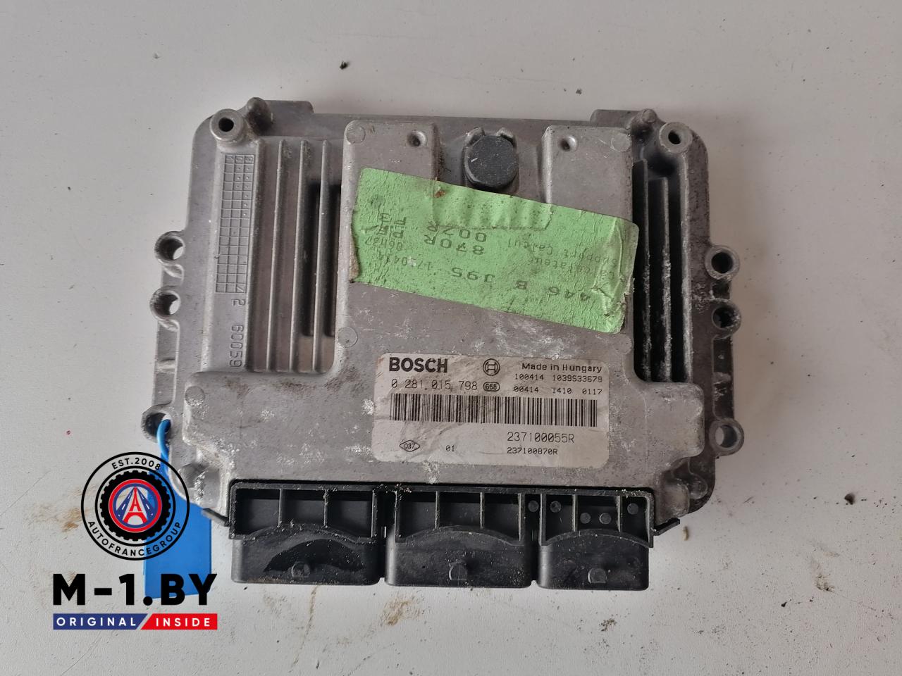 блок управления двигателем Renault Megane 3 поколение (2008 - 2014), 1.9 л., дизель, 0281015798, 237100055R, 237100870R - фото №1