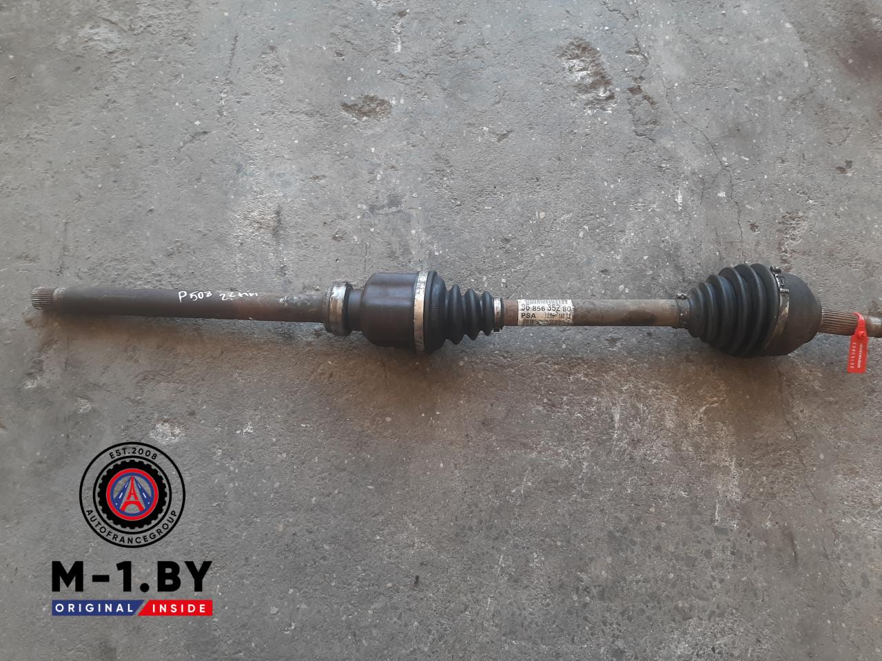 полуось передняя правая (приводной вал, ШРУС) Peugeot 508 1 поколение (2010 - 2014), 2.2 л., дизель, АКПП, 9685635280 - фото №1
