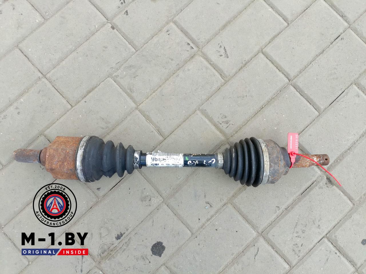 полуось передняя левая (приводной вал, ШРУС) Peugeot 508 1 поколение (2010 - 2014), 2.0 л., дизель, АКПП, 9685615280 - фото №1