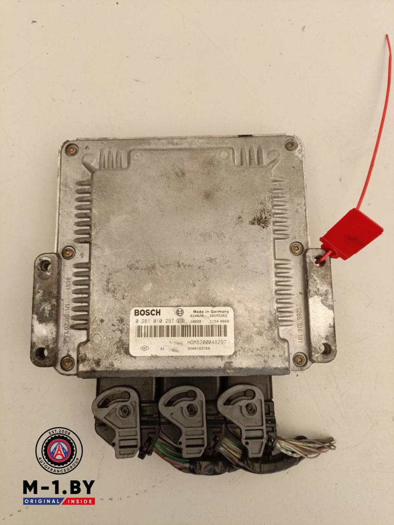 блок управления двигателем Renault Laguna 2 поколение (2001 - 2005), 1.9 л., дизель, 0281010297, 8200048297 - фото №1