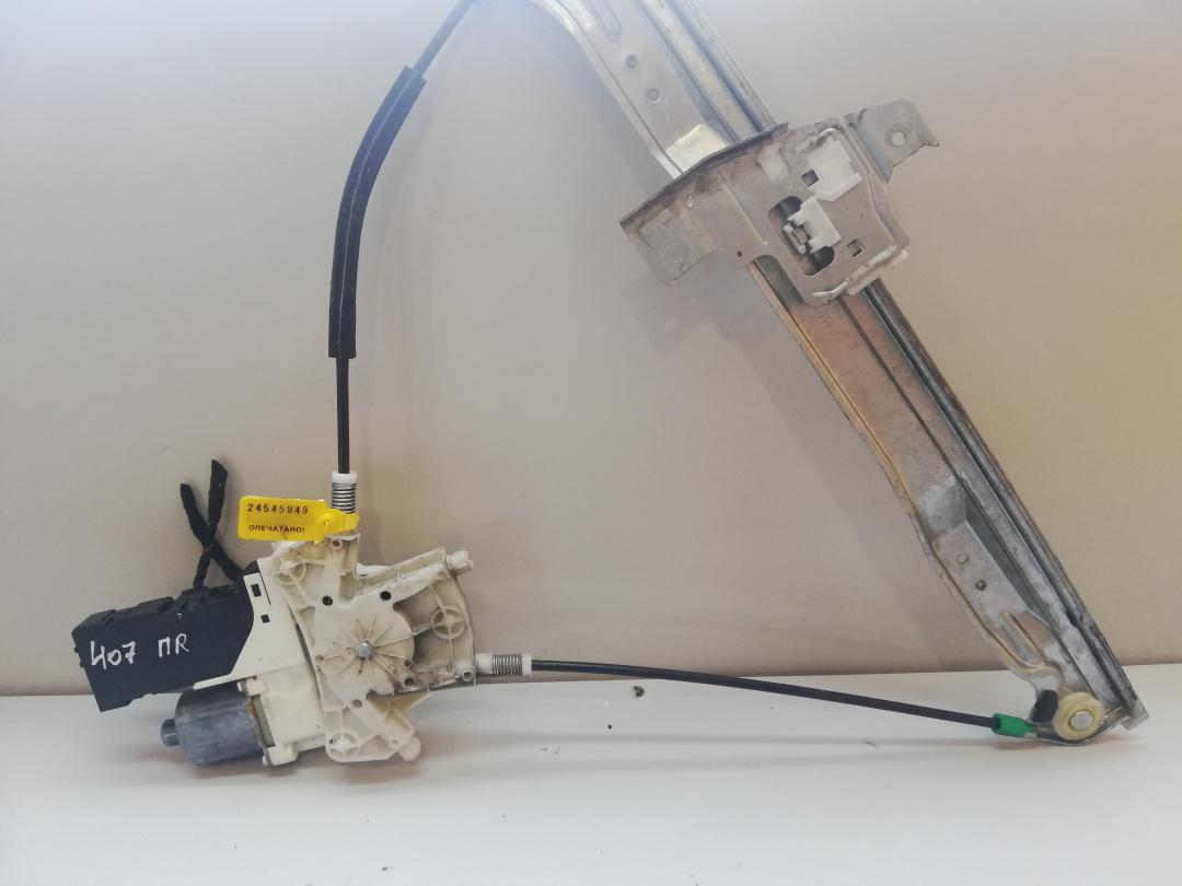 стеклоподъемник электрический передний правый Peugeot 407 1 поколение 2004, купе, 137328127, 994421-104, 9646594480 - фото №1
