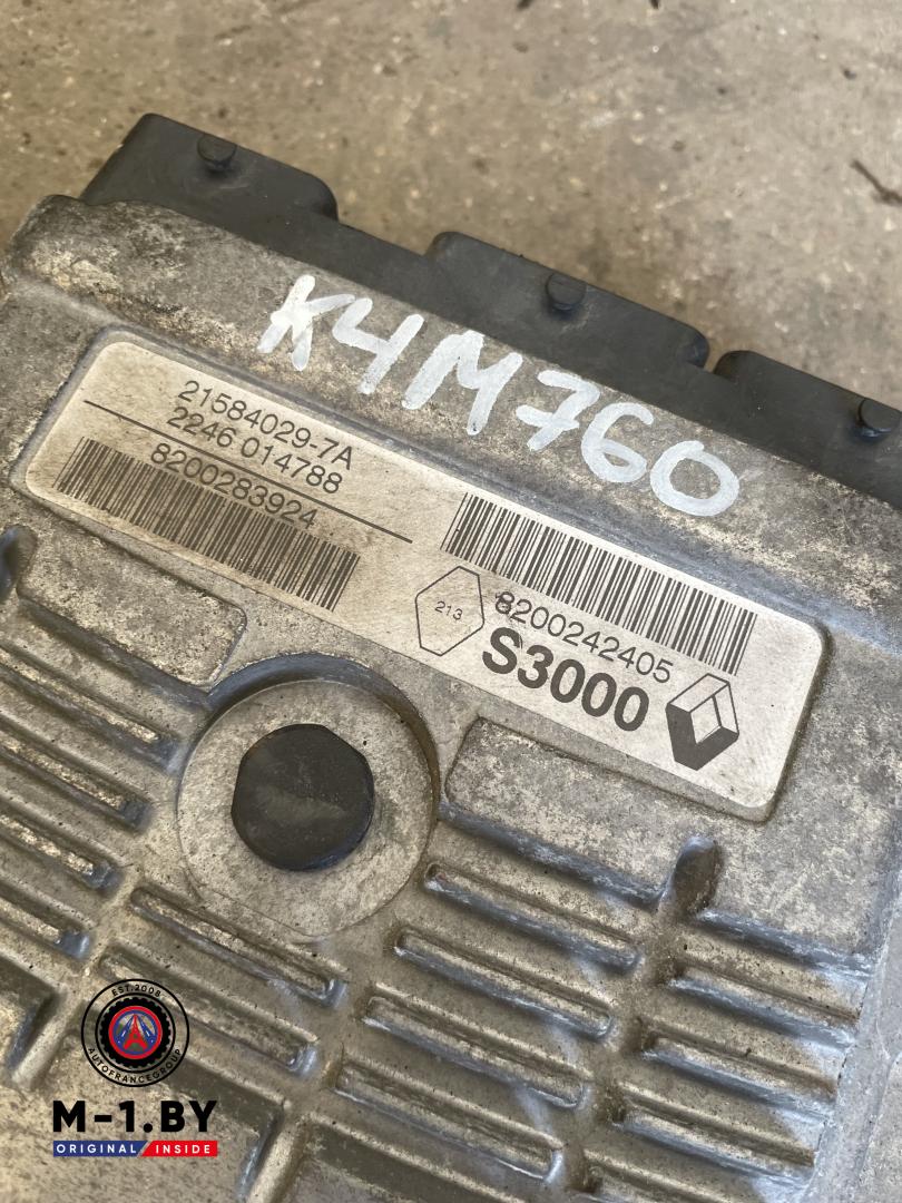 блок управления двигателем Renault Megane 2 поколение (2002 - 2006), 1.6 л., бензин, 8200283924 - фото №1