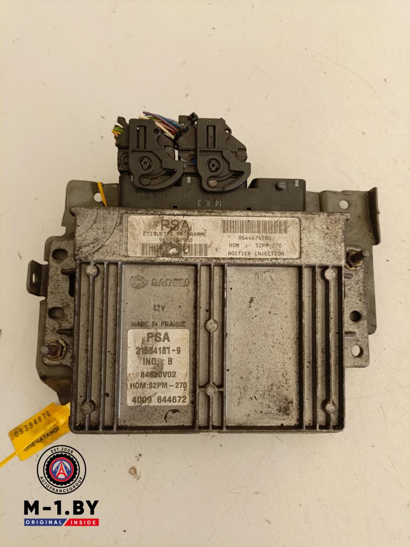 блок управления двигателем Citroen C5 1 поколение (2000 - 2004), бензин, 9644674580 - фото №1