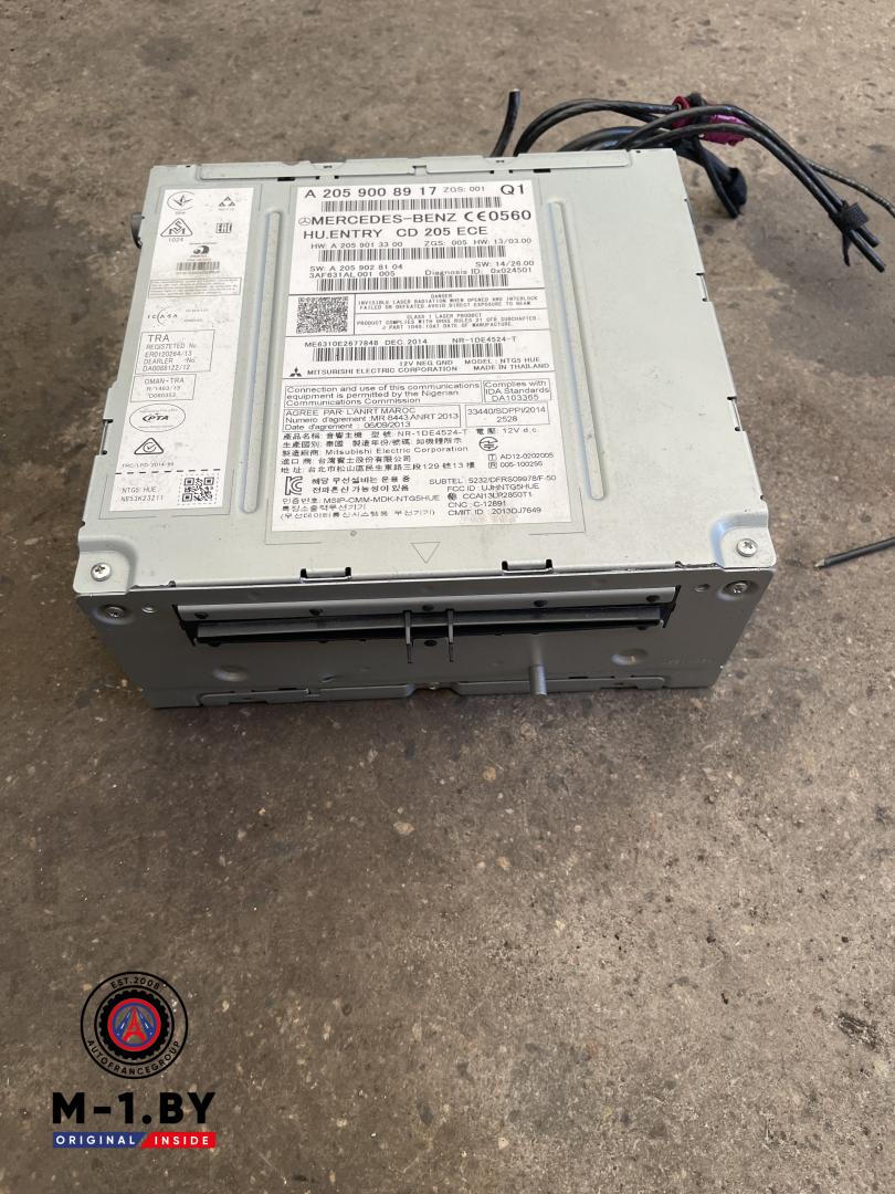 магнитола Mercedes-Benz C-Класс W205/S205/C205 (2014 - 2018), 1.6 л., дизель, 2059008917 - фото №1