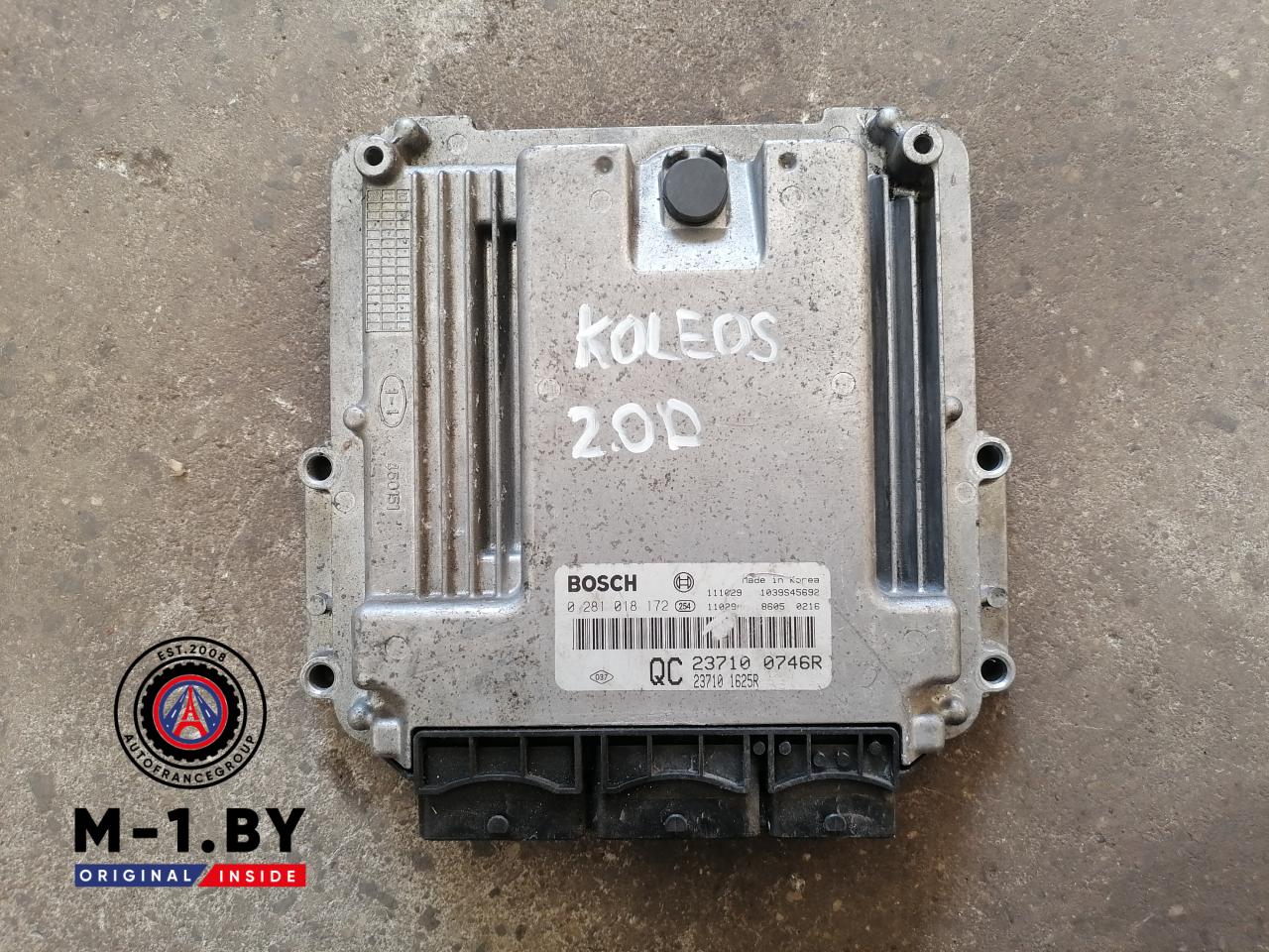 блок управления двигателем Renault Koleos 1 поколение (2008 - 2011), 2.0 л., дизель, 0281018172 - фото №1