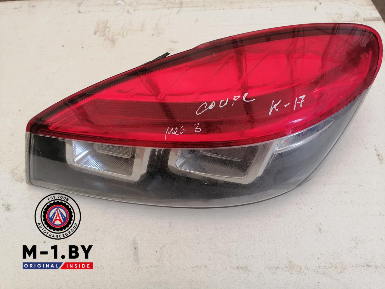 фонарь задний правый Renault Megane 3 поколение (2008 - 2014), купе, 265500008R - фото №1