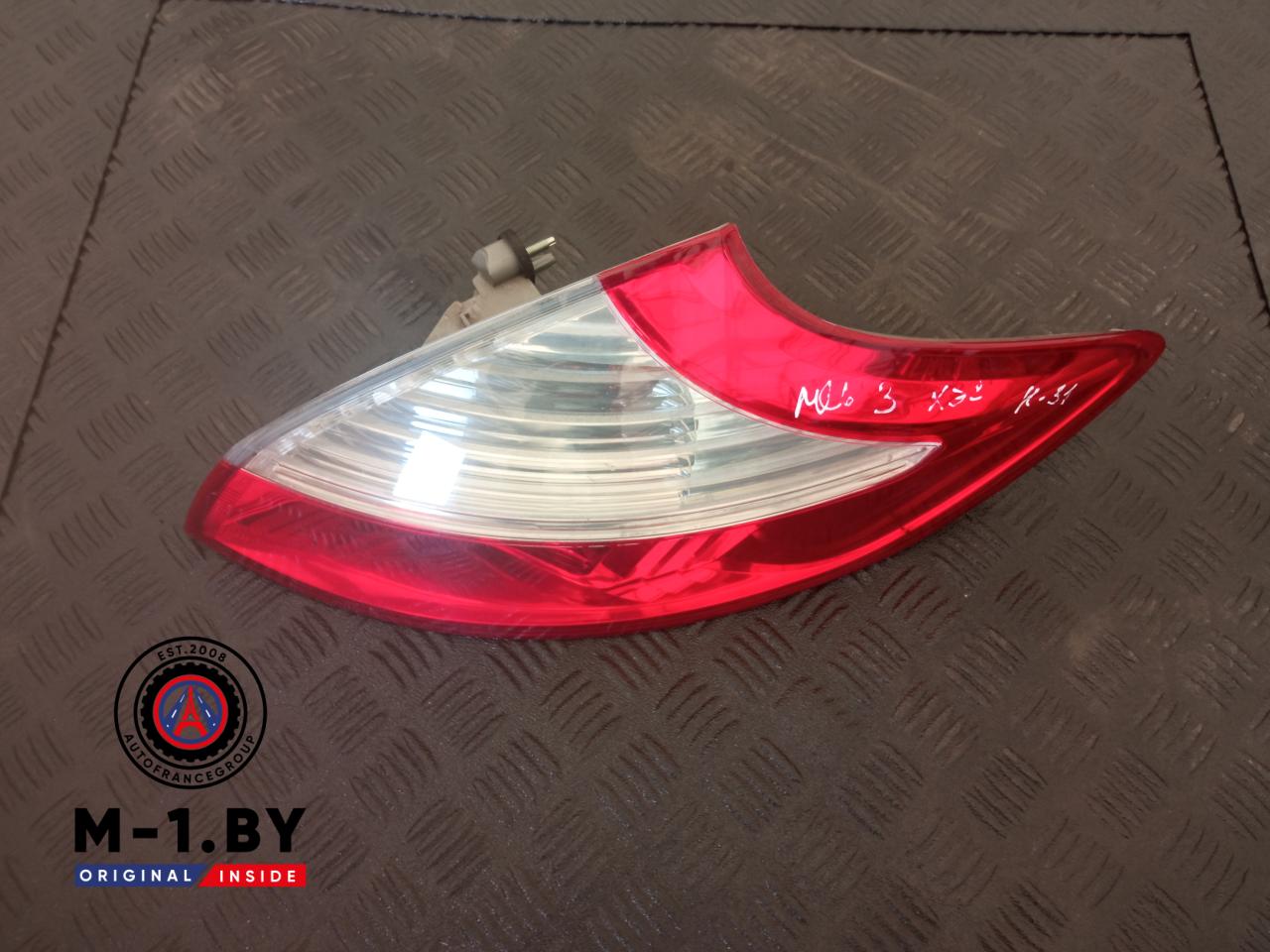 фонарь задний правый Renault Megane 3 поколение (2008 - 2014), хетчбэк 5 дв., 265500007R - фото №1