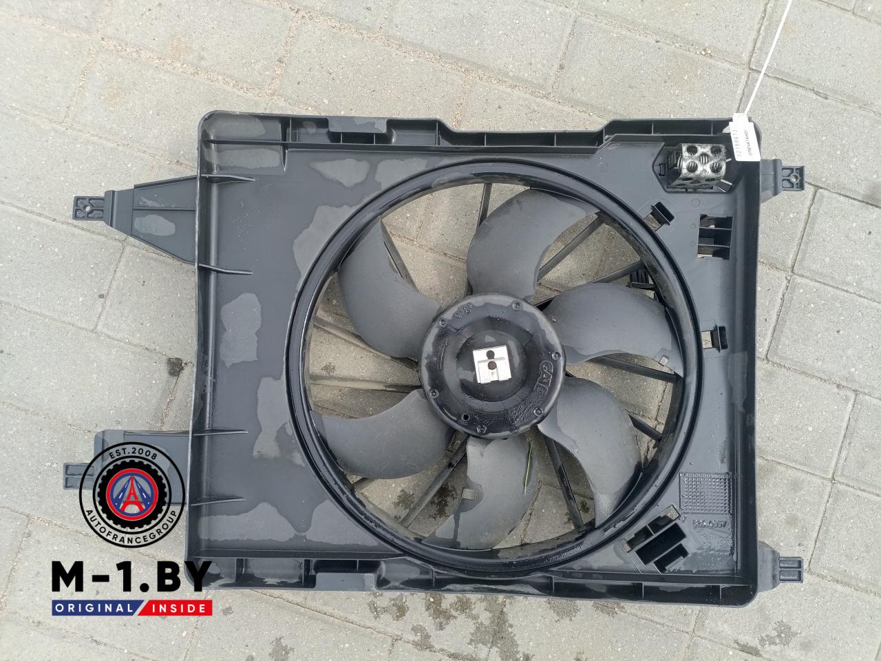 вентилятор радиатора Renault Scenic 2 поколение (2003 - 2006), 1.9 л., дизель, 8200151465 - фото №1