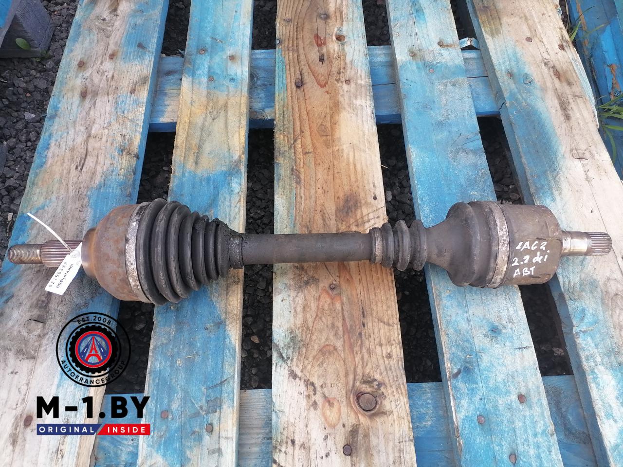 полуось передняя левая (приводной вал, ШРУС) Renault Laguna 2 поколение (2001 - 2005), 2.2 л., дизель, АКПП - фото №1