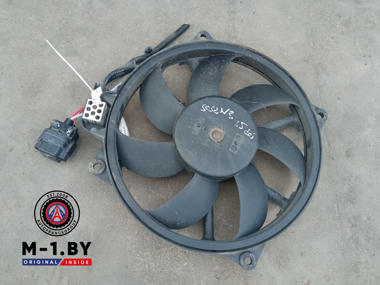 вентилятор радиатора Renault Scenic 3 поколение (2009 - 2012), 1.5 л., дизель - фото №1