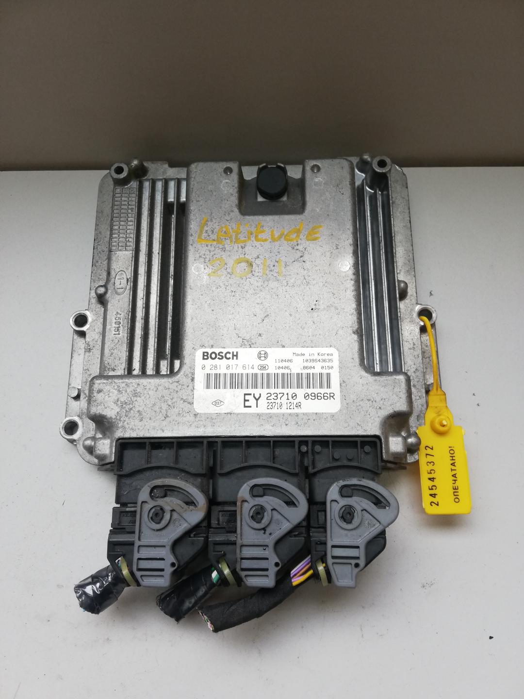 блок управления двигателем Renault Latitude 1 поколение 2011, 0281017614, 110406, 10406, 1039S43635, 8604, 0150, 237100966R - фото №1