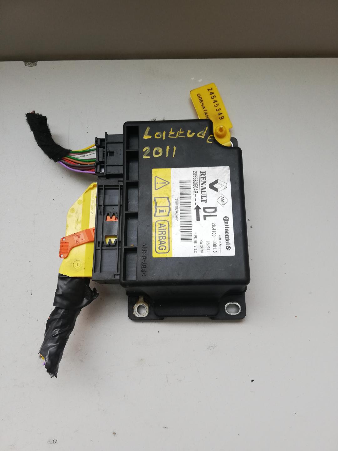 блок AirBag Renault Latitude 1 поколение 2011, 285583504, 285583504R - фото №1