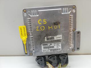 блок управления двигателем Citroen C5 1 поколение 2002, 2.0 л., дизель, 9644721080, 122470275, 0281010808
