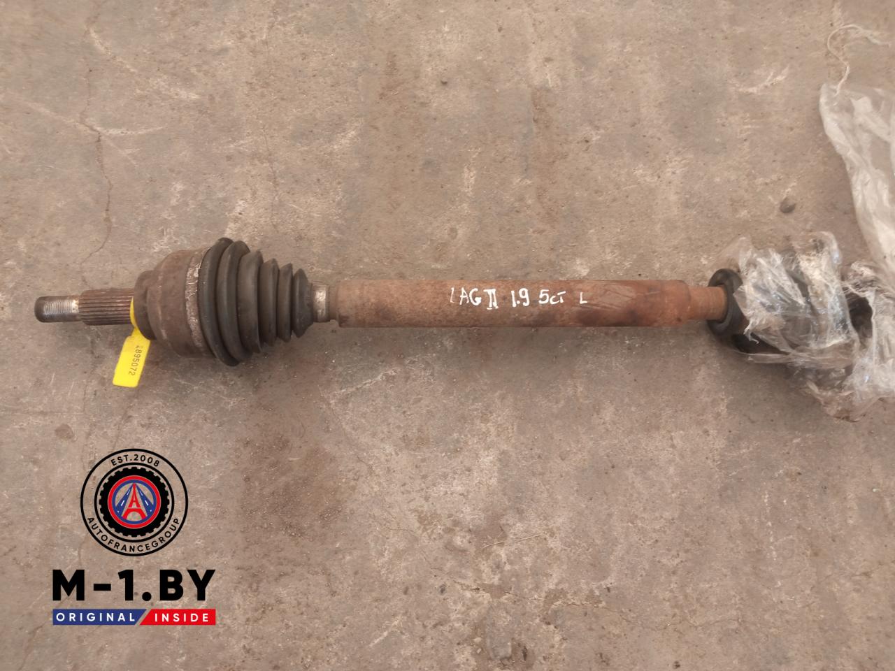 полуось передняя левая (приводной вал, ШРУС) Renault Laguna 2 поколение (2001 - 2005), 1.9 л., дизель - фото №1