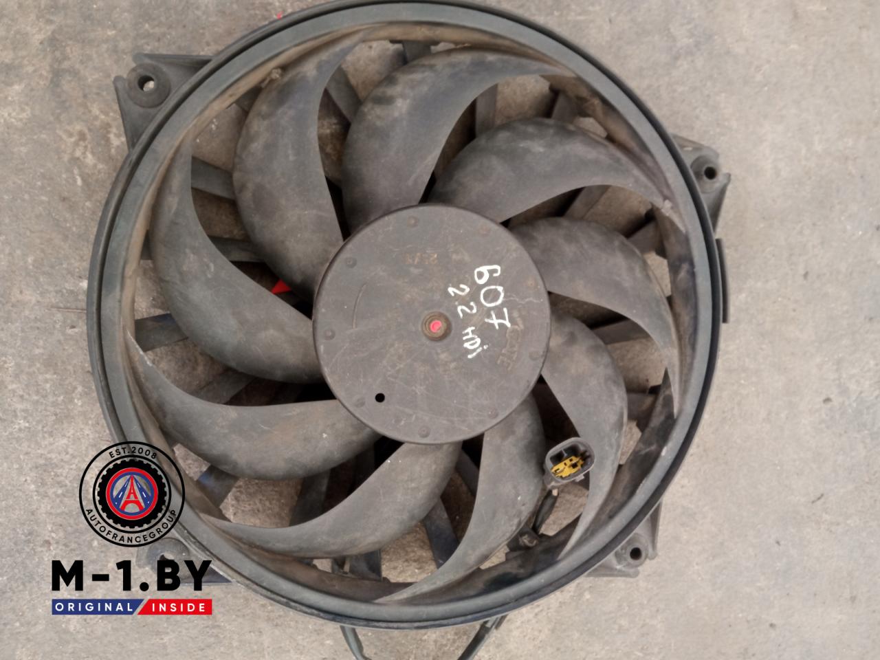 вентилятор радиатора Peugeot 607 1 поколение (2000 - 2004), 2.2 л., дизель - фото №1