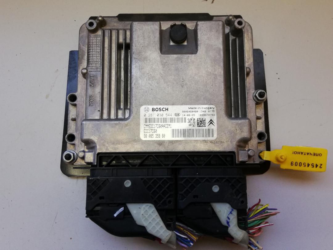 блок управления двигателем Peugeot 308 T7 2007, 1.6 л., дизель, 028103054, 9808535880, 9806460480, 1039S70743 - фото №1
