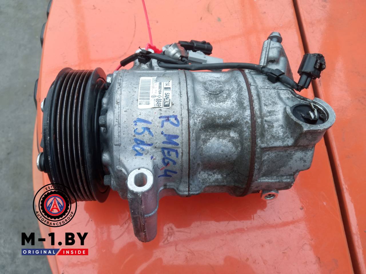 компрессор кондиционера Renault Megane 4 поколение (2016 - 2020), 1.5 л., дизель - фото №1