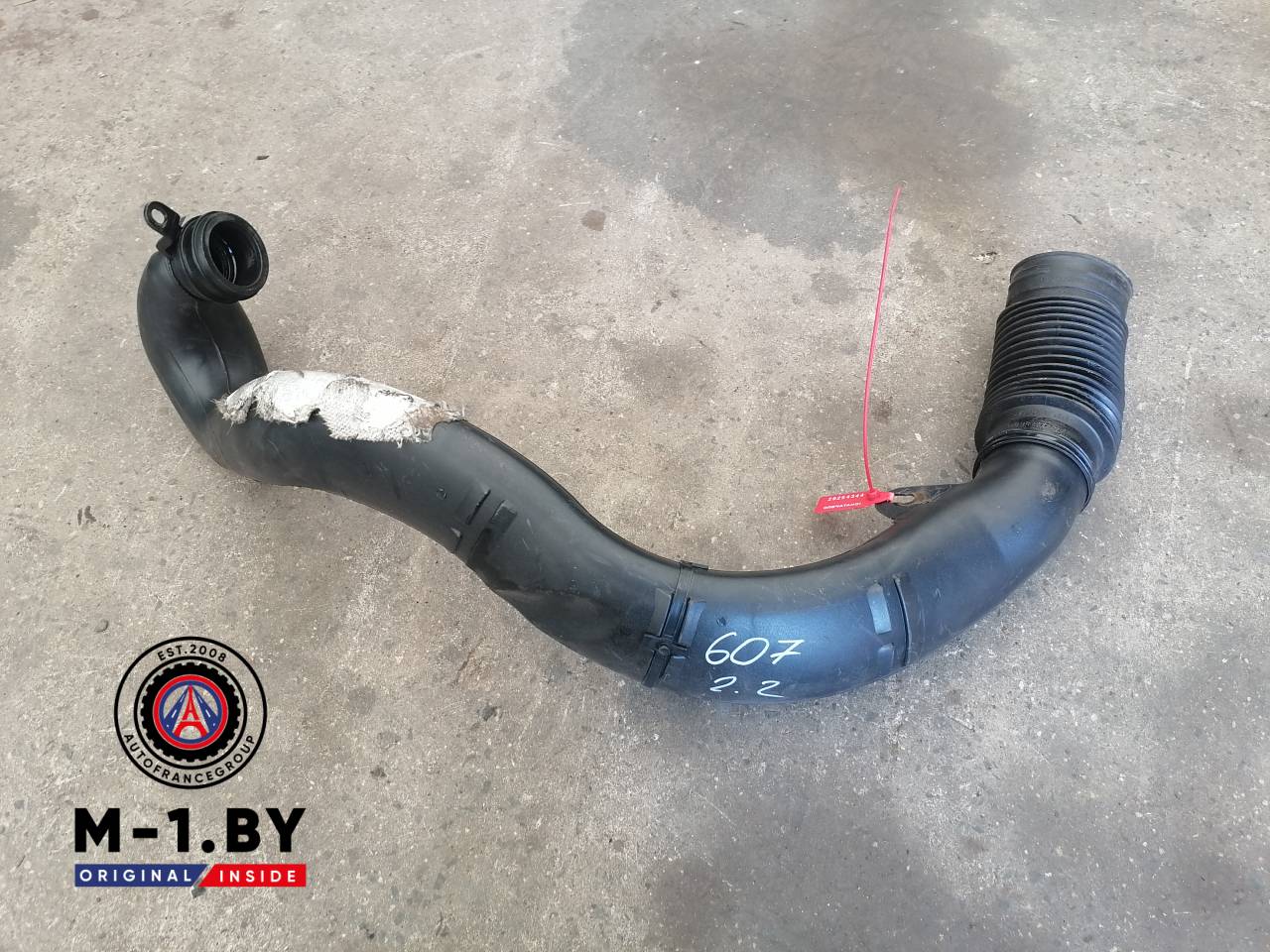 патрубок интеркулера Peugeot 607 1 поколение (2000 - 2004), 9635436580 - фото №1